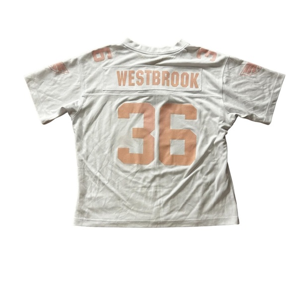 NFL Pink Eagles Westbrook Jersey by Reebok - Picture 2 of 5